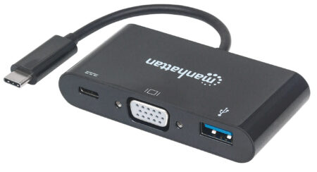 Cable Adaptador Convertidor Docking USB-C A VGA USB 3.O USB-C