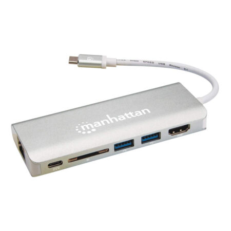 Docking Station Manhattan 152075 USB-C A HDMI/USB 3.0/USB-C/Rj-45/SD