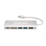 Docking Station Manhattan 152075 USB-C A HDMI/USB 3.0/USB-C/Rj-45/SD