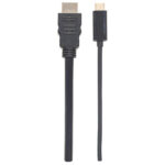 152235 Cable USB-C A HDMI, Convierte Una Señal Modo DP Alt A HDMI 4K De Salida, Longitud 2M, Color Negro