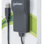 ADAPTADOR USB A DVI MANHATTAN 152334 MACHO/HEMBRA/5M/COLOR NEGRO