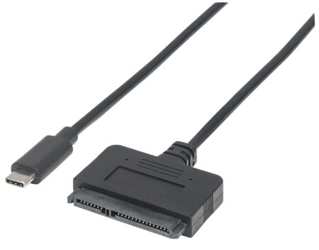 Adaptador SATA A USB-C 3.1 Superspeed+ Manhattan 152495 Negro