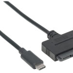 Adaptador SATA A USB-C 3.1 Superspeed+ Manhattan 152495 Negro