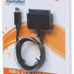 Adaptador SATA A USB-C 3.1 Superspeed+ Manhattan 152495 Negro