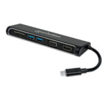 CONVERTIDOR USB MANHATTAN TIPO C-HDMI/SVGA H/HUB/LECTOR, 152631