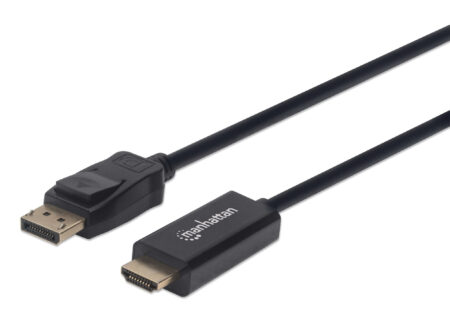 152679 Cable Displayport Macho A Hdmi Macho, 1.8 M, Negro; Resoluciones De Video Full-hd Hasta 1080p A 60hz