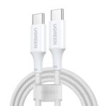 Cable USB-C A USB-C Ugreen 15269 2 Metros, Potencia De Carga 100W, 20V 5A, Pd3.0, Color Blanco