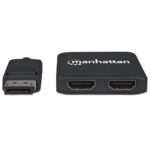 Video Splitter Displayport 1 DP In : 2 HDMI Out UHD