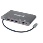 Docking 7-1 USB-C A HDMI VGA RJ45 Mini DP 3 USB 3.5Mm Lector SD