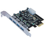 ADAPTADOR USB MANHATTAN PCI EXPRESS 2.0 TARJETA ENCHUFABLE 4 TOTAL USB PORT(S)  4USB 3.0 PORT(S)  LINUX, PC, 152891