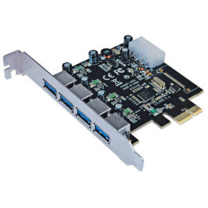 ADAPTADOR USB MANHATTAN PCI EXPRESS 2.0 TARJETA ENCHUFABLE 4 TOTAL USB PORT(S) 4USB 3.0 PORT(S) LINUX, PC, 152891