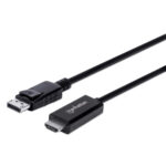 153218 Cable Displayport A HDMI 4K 60Hz, Macho A HDMI Macho, Longitud 3 Mts