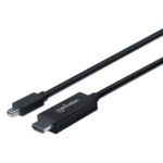 Cable Mini Displayport A Hdm Manhattan 153287, 1,8 M, Mini Displayport, HDMI, Negro, Macho/Macho