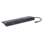 Docking Station Manhattan 153478 USB-C A 11 Puertos Para 3 Monitores Con Mst