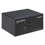 Switch Kvm Para 2 Computadoras Y 2 Monitores HDMI 4K 2Usb 3.5Mm