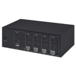 Mux Kvm Hmdi Doble Monitor 4 1 4K 30Mhz Usb2.0