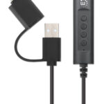 Convertidor USB Manhattan 153560, Negro, 1 Puerto