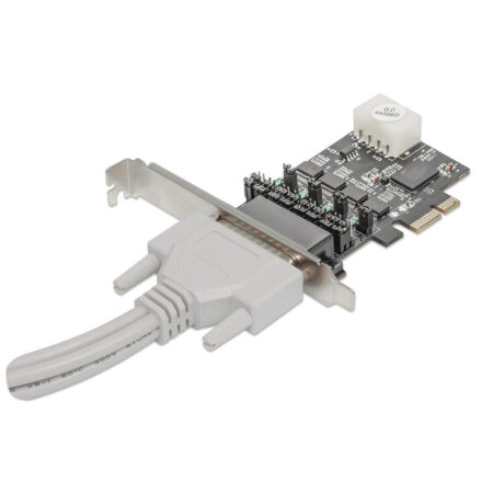 Tarjeta Serial PCIE Con Adaptador 4 Puertos Db9