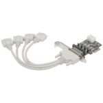 Tarjeta Serial PCIE Con Adaptador 4 Puertos Db9