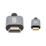 Cable USB-C A HDMI M 1.0M 4K 60Hz Negro