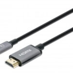 Cable USB-C A HDMI M 1.0M 4K 60Hz Negro