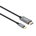 Cable USB-C A HDMI M 2.0M 4K 60Hz Negro