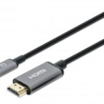 Cable USB-C A HDMI M 2.0M 4K 60Hz Negro