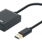 CONVERTIDOR DE VIDEO MANHATTAN 153690, DE USB-A A HDMI 1080P 60HZ, NEGRO