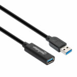 Cable USB V3.0 Ext. Activa 5.0M Negro