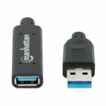 Cable USB V3.0 Ext. Activa 5.0M Negro