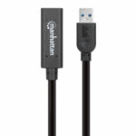 Cable USB V3.0 Ext. Activa 5.0M Negro