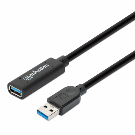 Cable Usb V3.2 Ext. Tipo A 10.0m Negro 5gbps