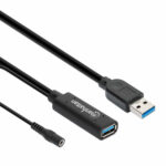 153768 Cable USB V3.0 Ext. Activa 15.0M Negro