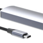 Estacion Docking USB-C Con Lector De Tarjetas 7 En 1