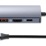 Estacion Docking USB-C Con Lector De Tarjetas 7 En 1