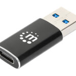 Adaptador De USB-A A USB-C Manhattan 153980 Color Negro
