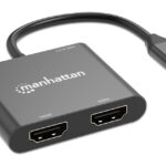 Adaptador De USB-C Pd A Monitor Dual-HDMI Para Laptop Y Tablet