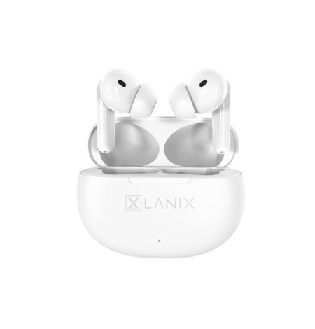 Audifonos Inalambricos C/Microfono Lanix 15496 Lxw2/Bluetooth 5.3/Contra Agua/Ipx3/Puerto USB-C Para Corriente/Color Blanco