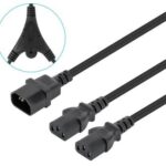 Cable De Alimentacin Divisor En Y Un Conector 1Xc14 A 2Xc131.