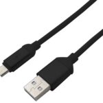 Cable USB Brobotix 161208N - USB, Micro USB, 1, 2 M, Negro