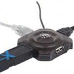 162272 Hub USB 4 Puertos, Compatible Con Todos Los Puertos Y Dispositivos USB, 3 Años De Garantia.