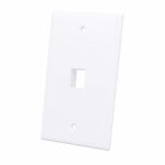 163286 Tapa (Faceplate) 1 Perforacion Color Blanco