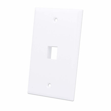 163286 Tapa (Faceplate) 1 Perforacion Color Blanco