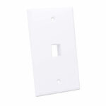 163286 Tapa (Faceplate) 1 Perforacion Color Blanco
