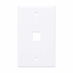 163286 Tapa (Faceplate) 1 Perforacion Color Blanco