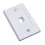 163286 Tapa (Faceplate) 1 Perforacion Color Blanco