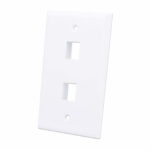 163293 Tapa (Faceplate) 2 Perforacion Color Blanco
