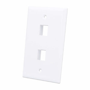 163293 Tapa (faceplate) 2 Perforacion Color Blanco