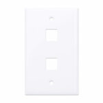 163293 Tapa (Faceplate) 2 Perforacion Color Blanco