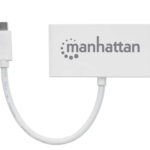 Hub De 3 Puertos USB 3.2 Gen Manhattan 163552, Interface USB-C, Y Un Puerto De Alimentacion Tipo C Hembra